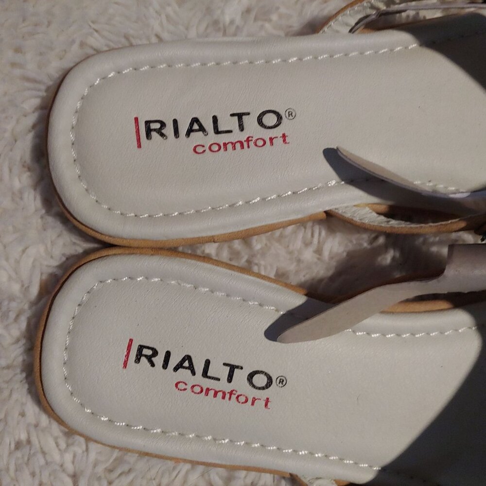 Rialto Comfort Beaded Rhinestone Starfish Thong Sandal Padded 9.5 - Picture 4 of 8
